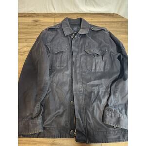 Vintage Mens Gap Navy Blue Jacket Chore Jacket Size Xl Work Jacket